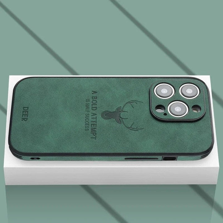 Luxe Hertenleren iPhone Hoes - Veltro