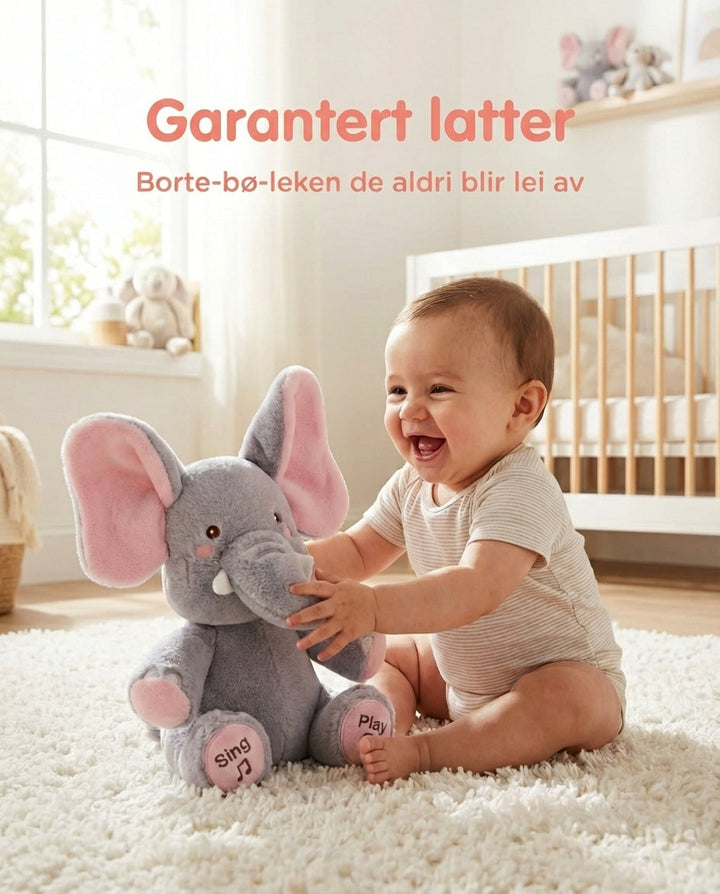 PeekaBuddy – De giechelende, interactieve kiekeboe-pluche olifant