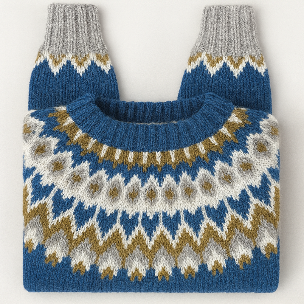 Vintage retro gebreide pullover trui voor dames - Cassandra