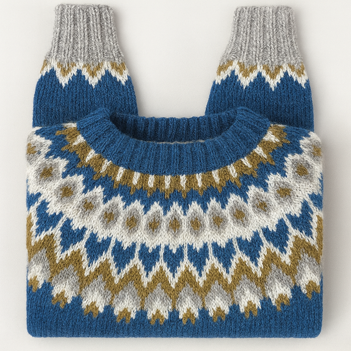 Vintage retro gebreide pullover trui voor dames - Cassandra