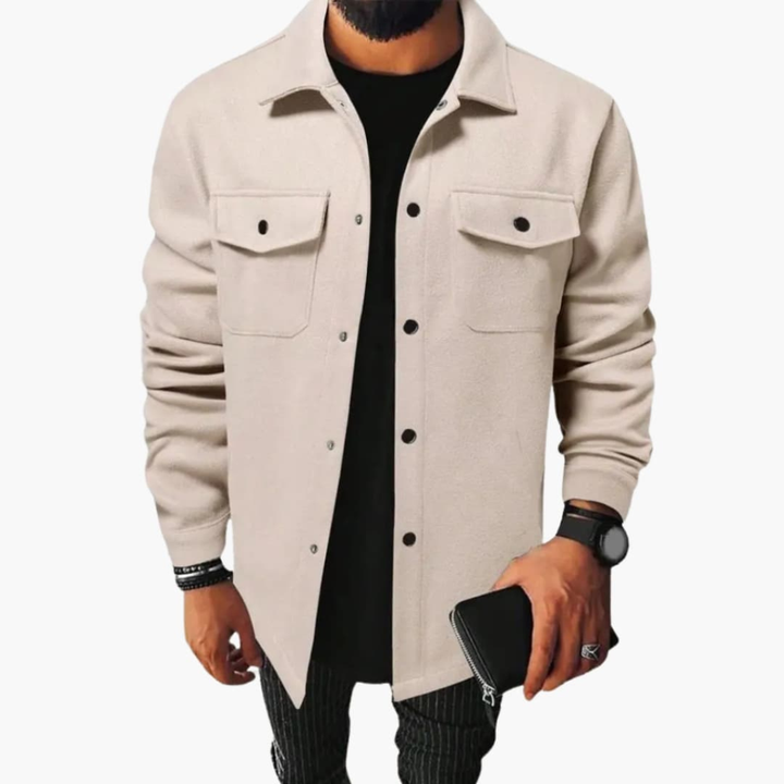 Heren Shirtjack met Knopsluiting
