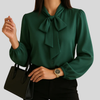 Damesblouse met strikdetail