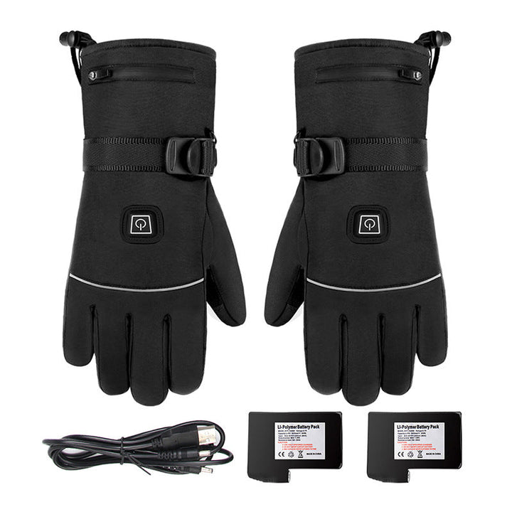 Elektrisch verwarmde handschoenen waterdicht thermische buitenkleding