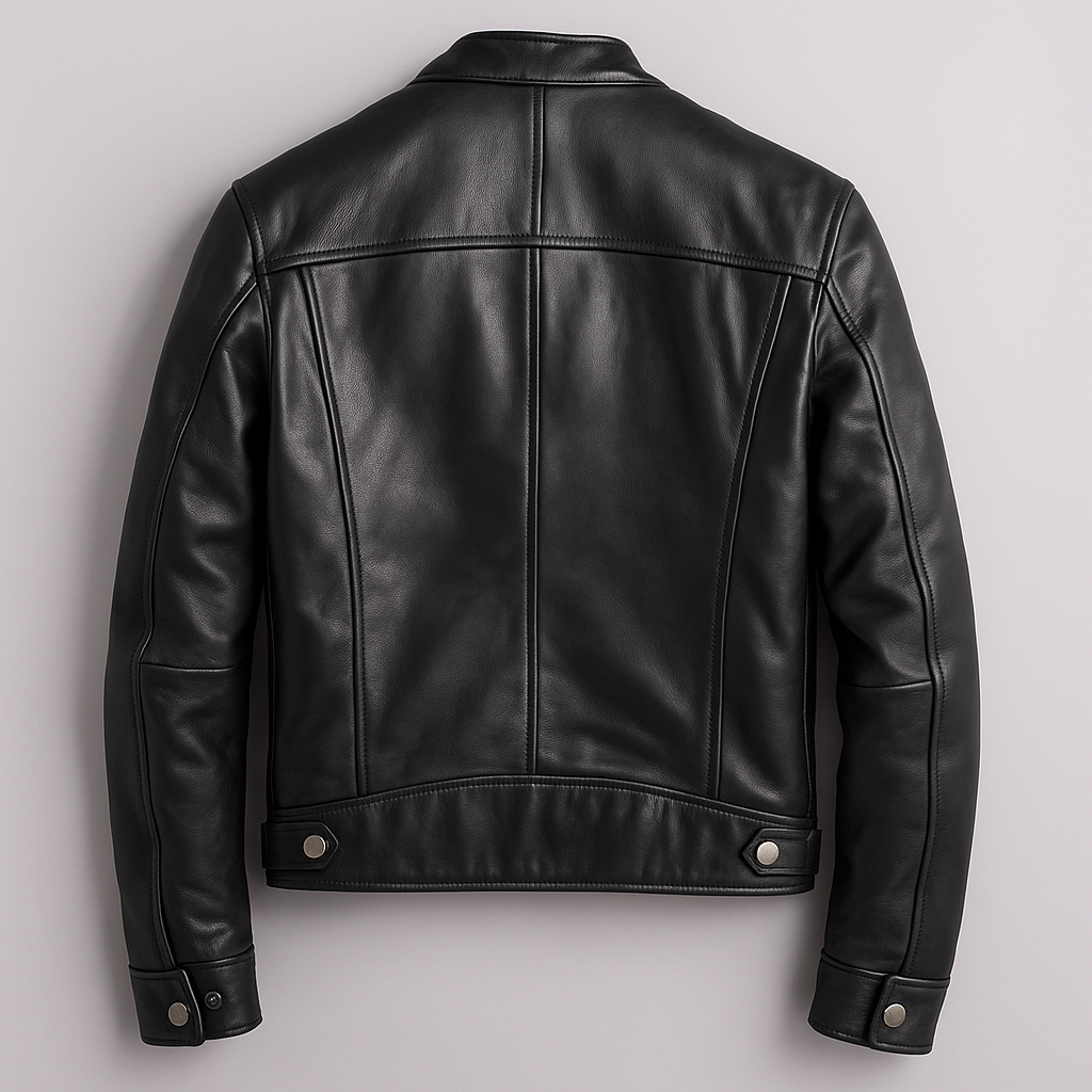 Vintage leren herenjas – tijdloze stijl, eersteklas vakmanschap