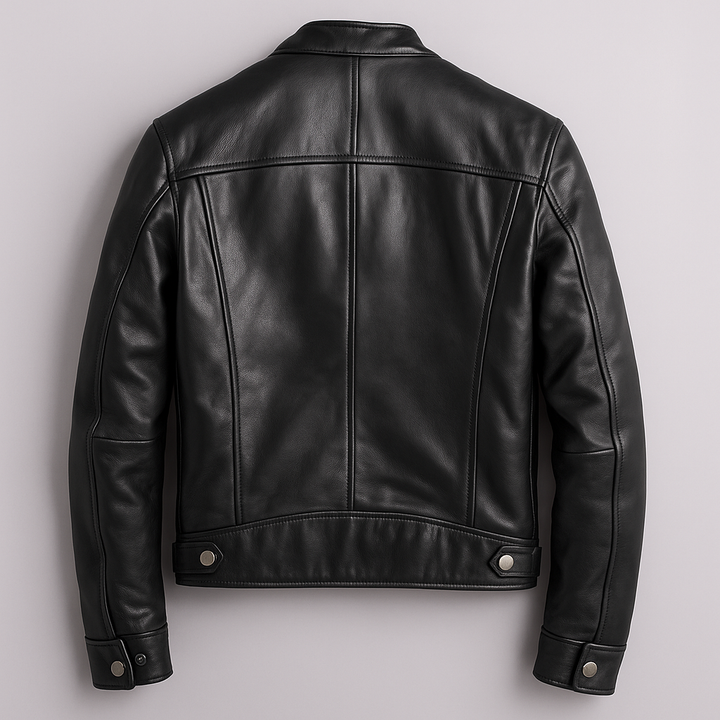 Vintage leren herenjas – tijdloze stijl, eersteklas vakmanschap