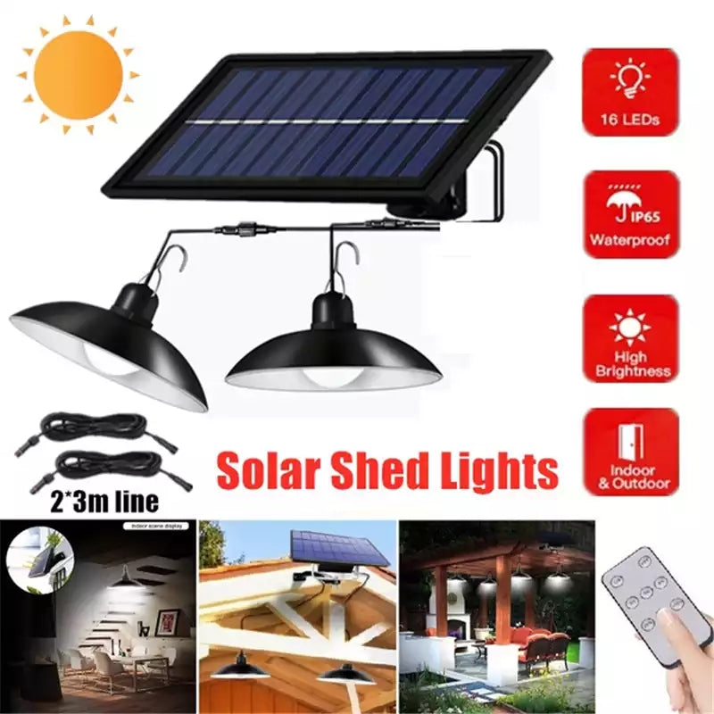 Draadloze Solar LED Lampenset met Afstandsbediening – TwinRay
