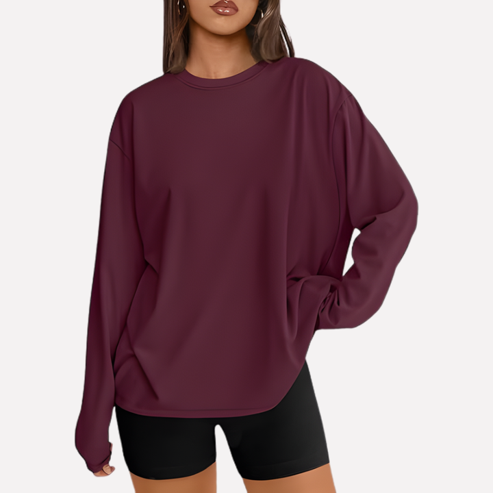 Vrouwen Oversized Lange Mouwen Shirt