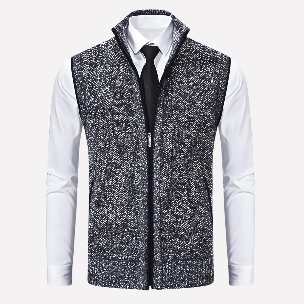 Heren Vest met Rits Voorkant