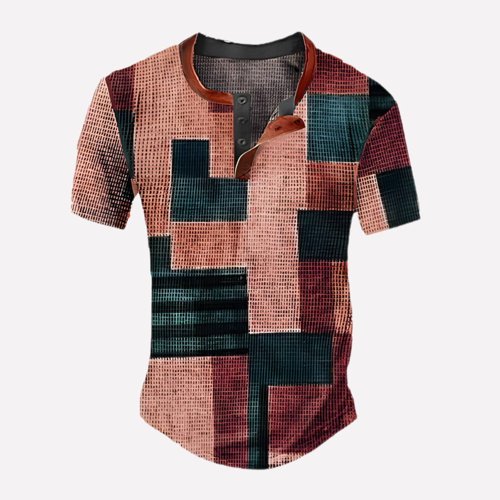 Heren Waffle Breisel Casual T-shirt