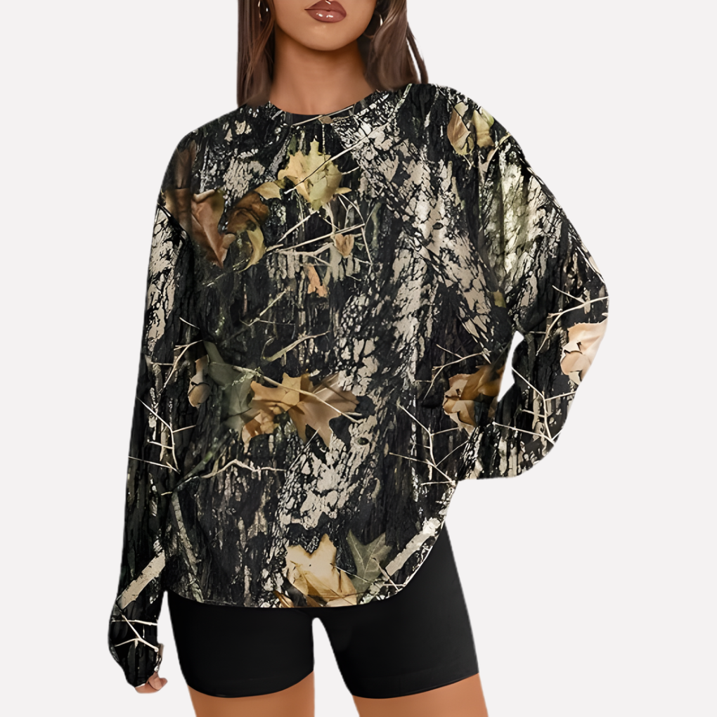 Vrouwen Oversized Lange Mouwen Shirt