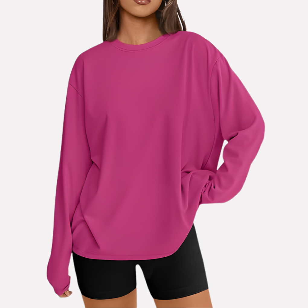 Vrouwen Oversized Lange Mouwen Shirt