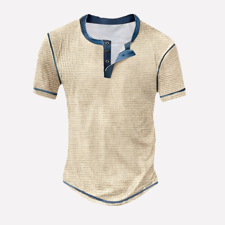 Heren Waffle Breisel Casual T-shirt