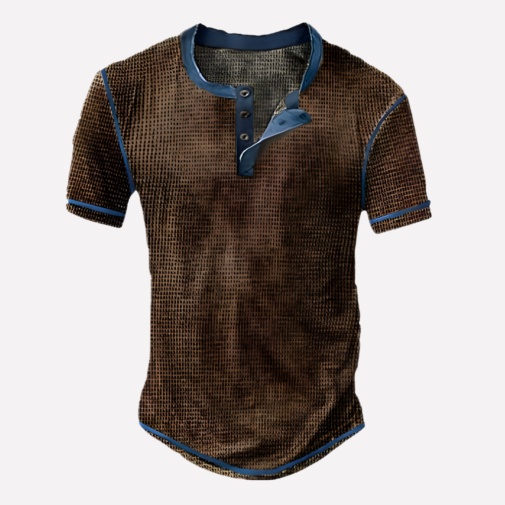 Heren Waffle Breisel Casual T-shirt