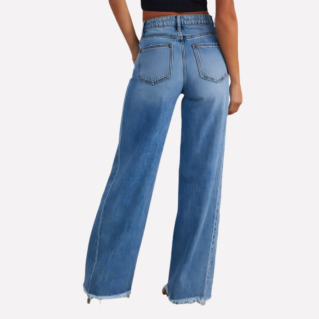 Vrouwen Wijd Pijpen Jeans