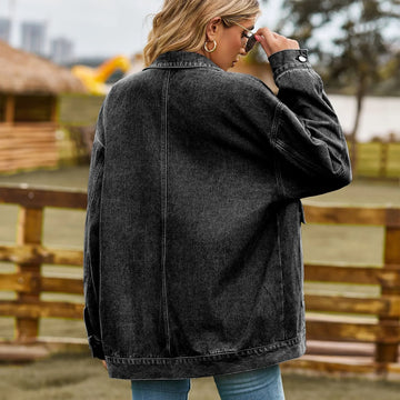 DenimCharm – Klassiek Vintage Denim Jack voor Dames