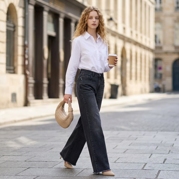 Vrouwen Wijd Pijpen Jeans