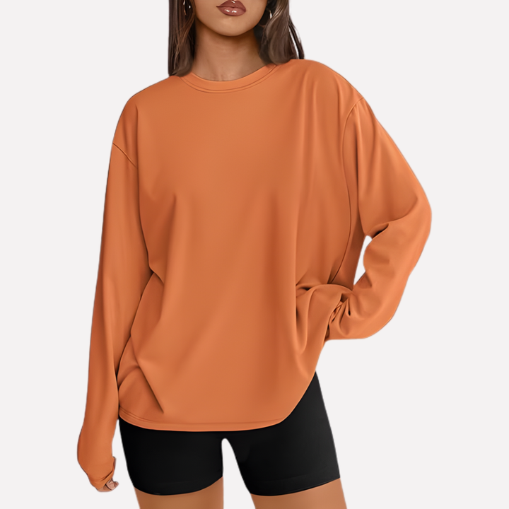 Vrouwen Oversized Lange Mouwen Shirt