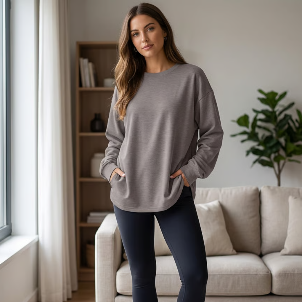 Vrouwen Oversized Lange Mouwen Shirt