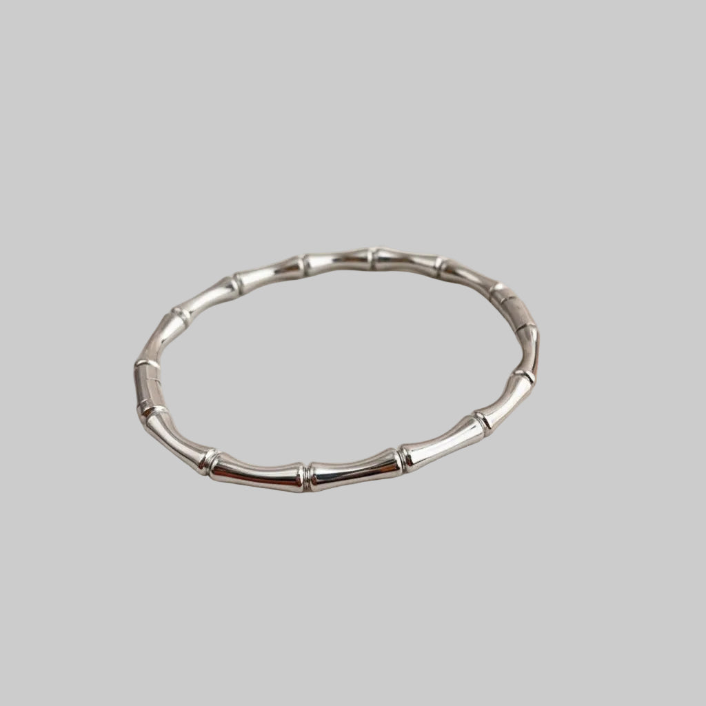 Titanium Steel Closed Bamboo-knot Bracelet For Women