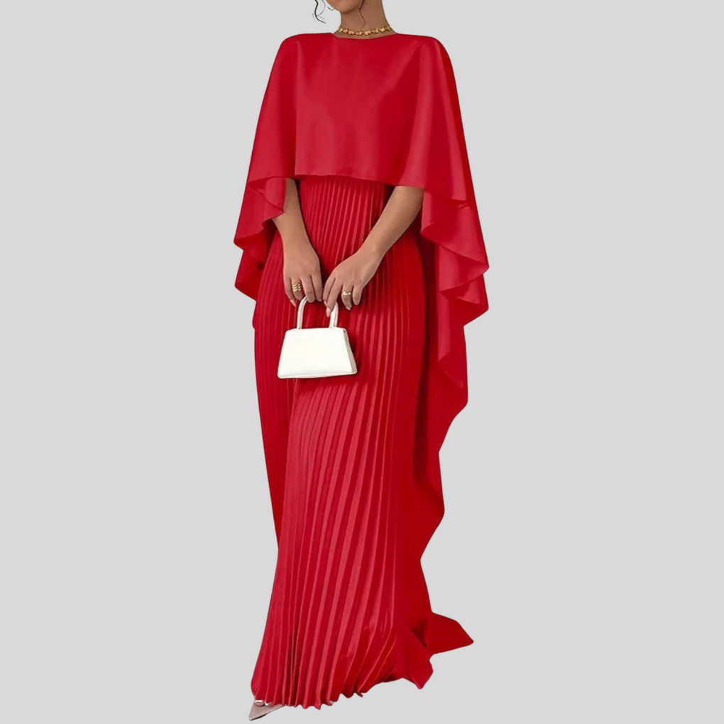 Maxi-jurk met vleermuismouwen