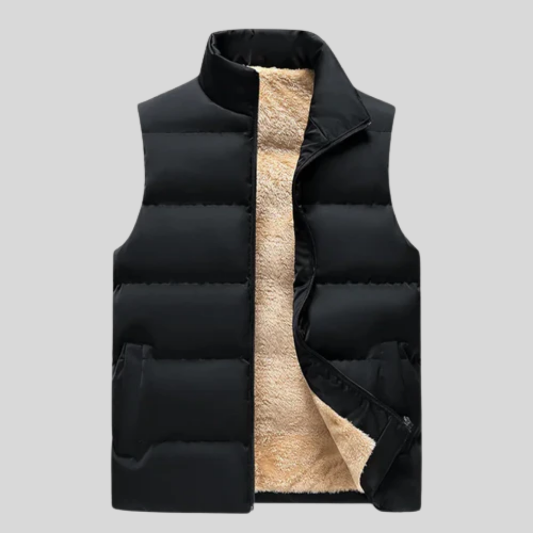 Heren wintervest van wolmix