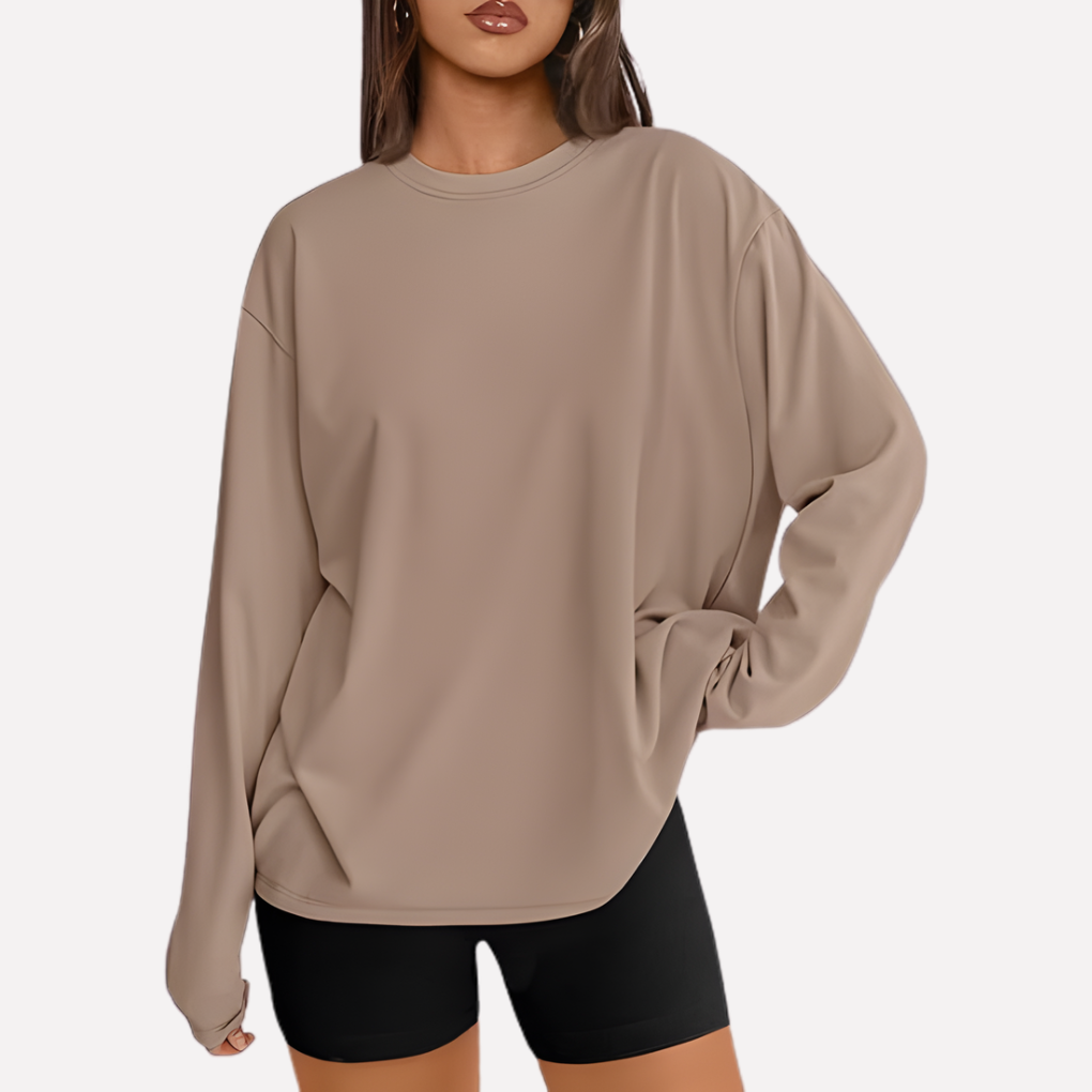 Vrouwen Oversized Lange Mouwen Shirt