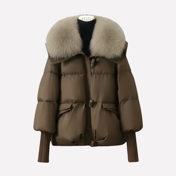 Dames Pufferjack met Neppels Kraag