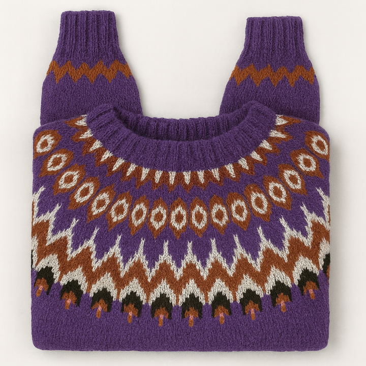 Vintage retro gebreide pullover trui voor dames - Cassandra