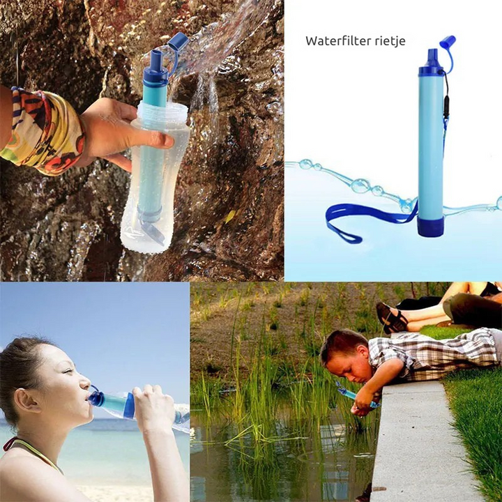 Draagbaar Waterfilter voor Outdoor & Noodgebruik