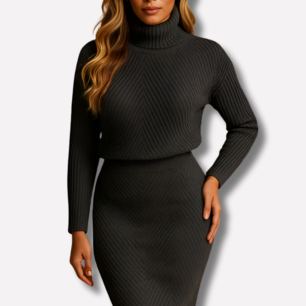 Winter midi-jurk voor dames