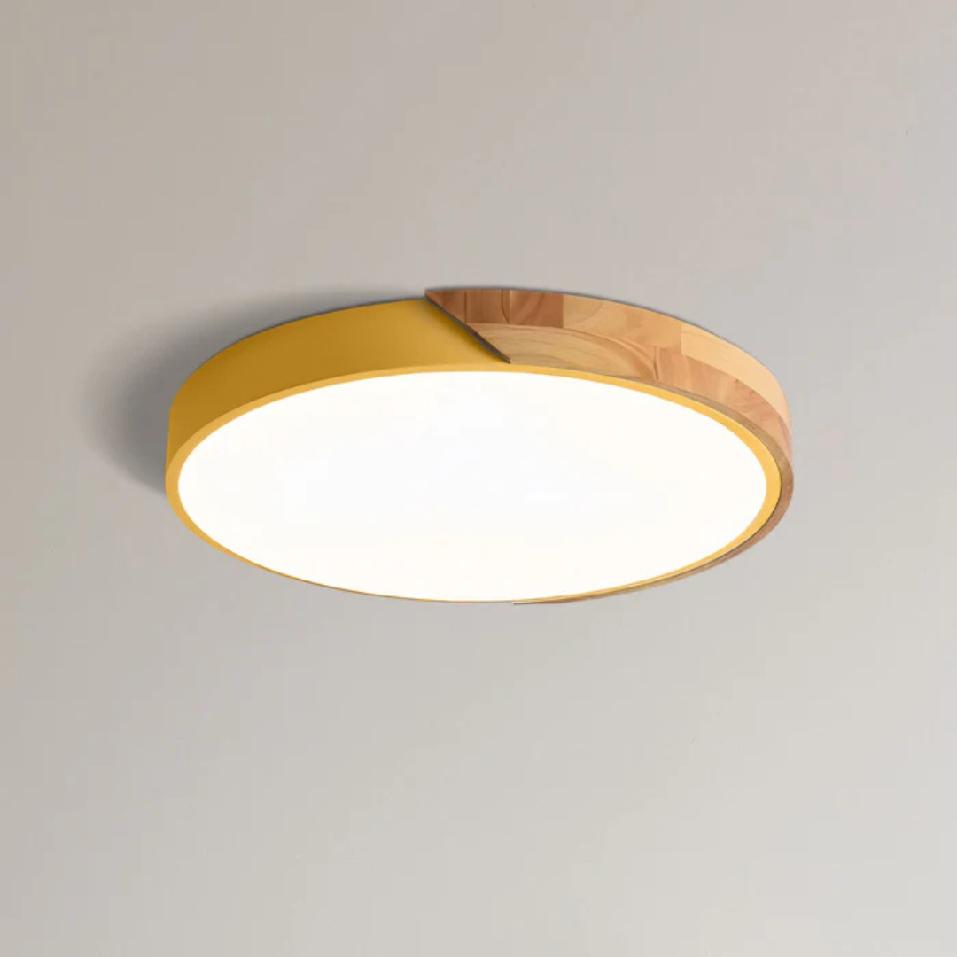 Delos Scandi houten plafondlamp | Natuurlijke LED-designlamp