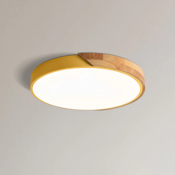 Delos Scandi houten plafondlamp | Natuurlijke LED-designlamp