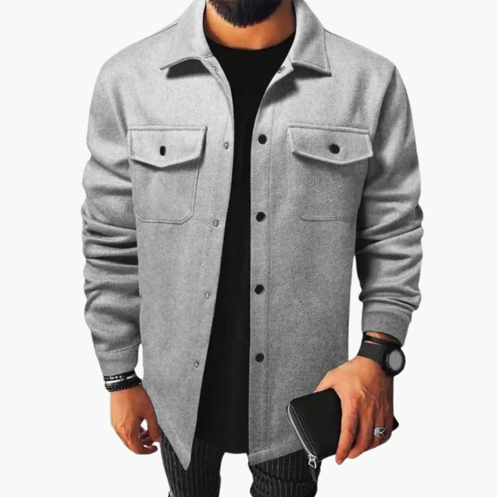 Heren Shirtjack met Knopsluiting