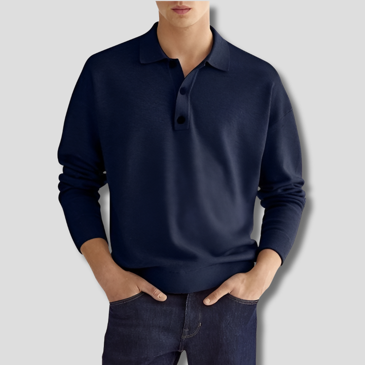 Heren katoenen poloshirt