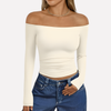Vrouwen Off‑The‑Shoulder Lange Mouwen Top