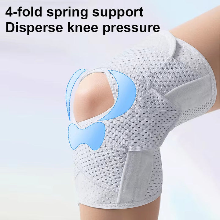 Kniebrace met instelbaar compressiesysteem
