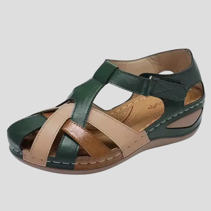 Comfortabele leren sandalen met boogondersteuning voor dames