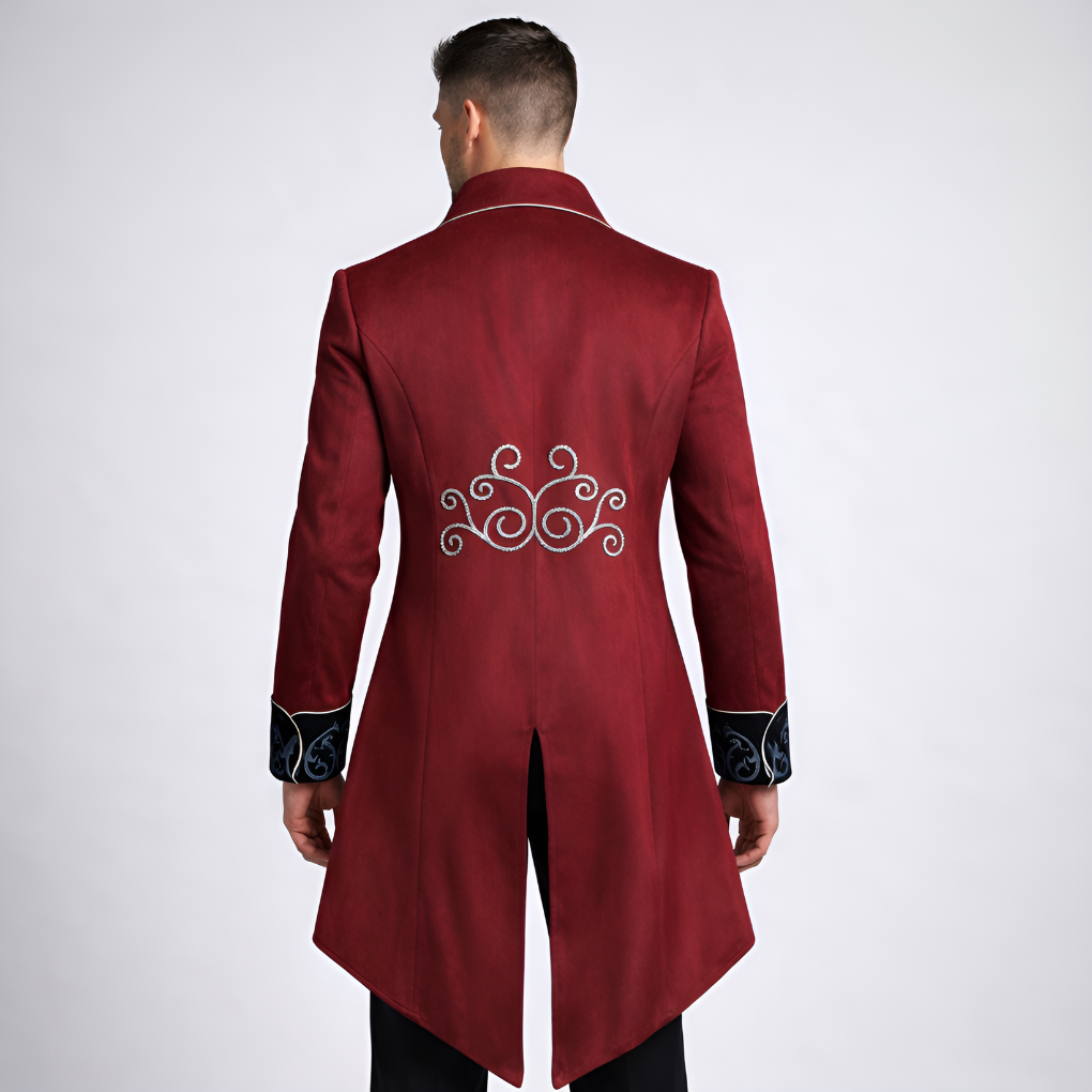 Gothic blazer Halloween middeleeuws kostuum steampunk jas voor heren - Manuelo