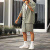 Luchtige Zomerset voor Mannen met Geometrisch Patroon – Noah