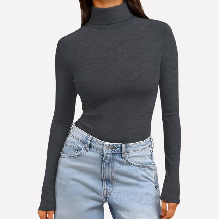 Vrouwen Turtleneck Lange Mouwen Top