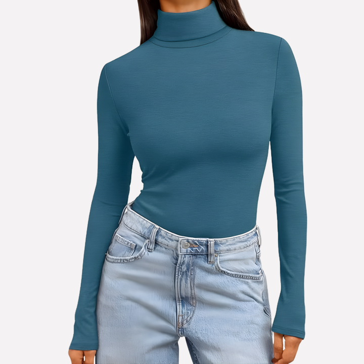 Vrouwen Turtleneck Lange Mouwen Top