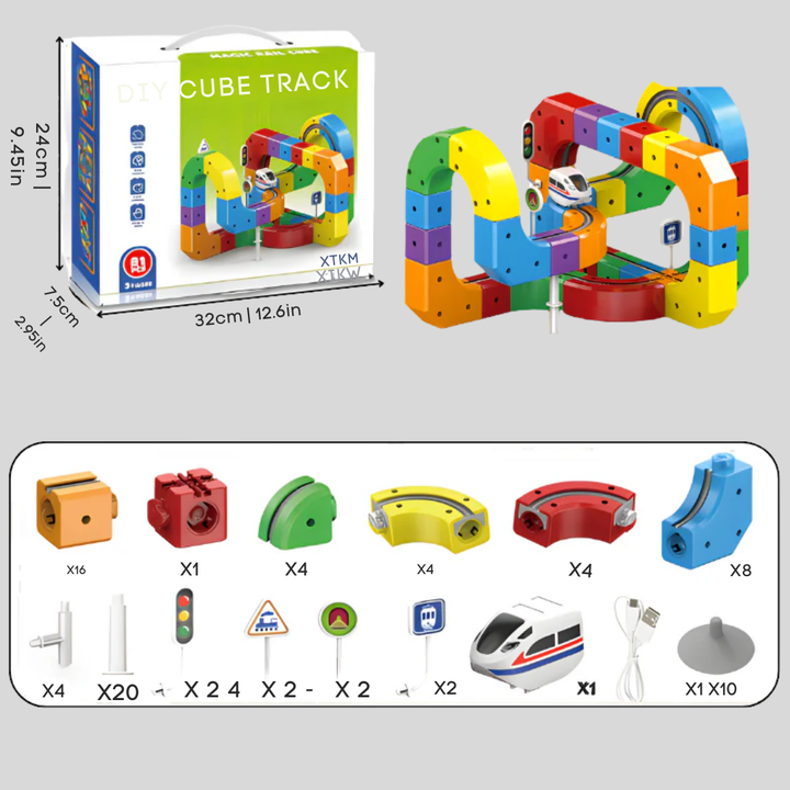 Mechanische 3D-treinbouwset