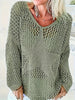 Bohemian Fishnet Dames Pullover met Driekwartmouwen
