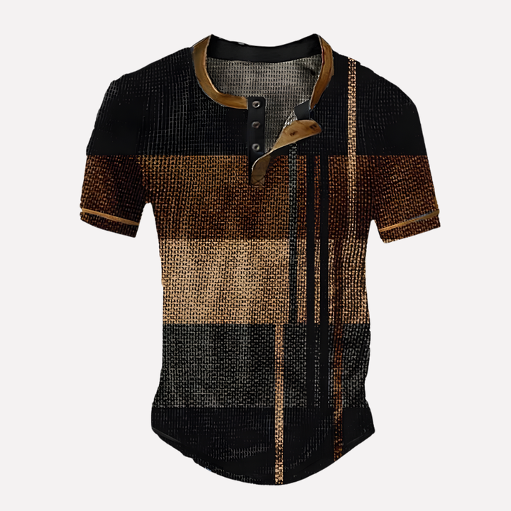 Heren Waffle Breisel Casual T-shirt
