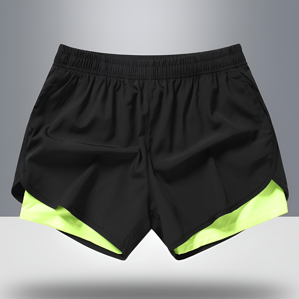 Sneldrogende hardloopshort voor heren met ritssluiting