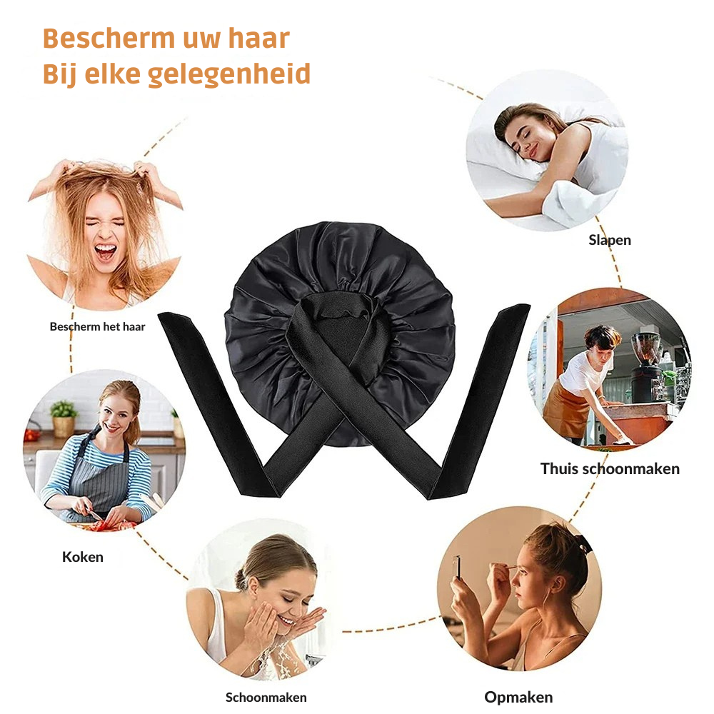 Moerbeizijden Slaapmuts voor Vrouwen