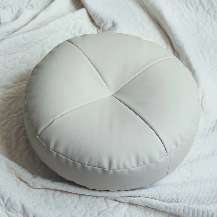 Nappa Leren Kussen in Japanse Stijl met Minimalistisch Design