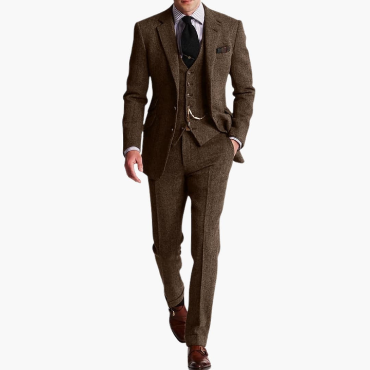 Heren Formele Pak Set met Jas en Vest