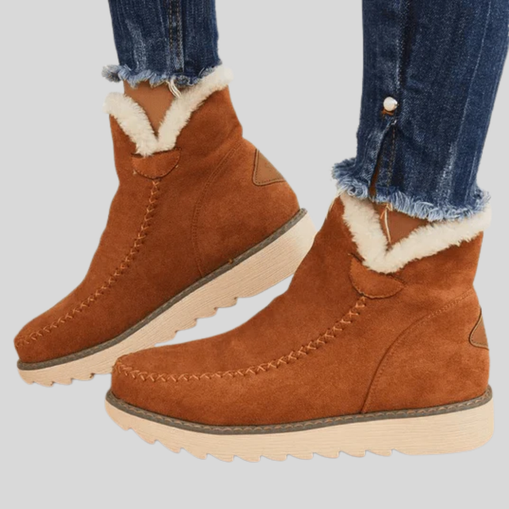 Geïsoleerde winter enkellaarsjes voor dames