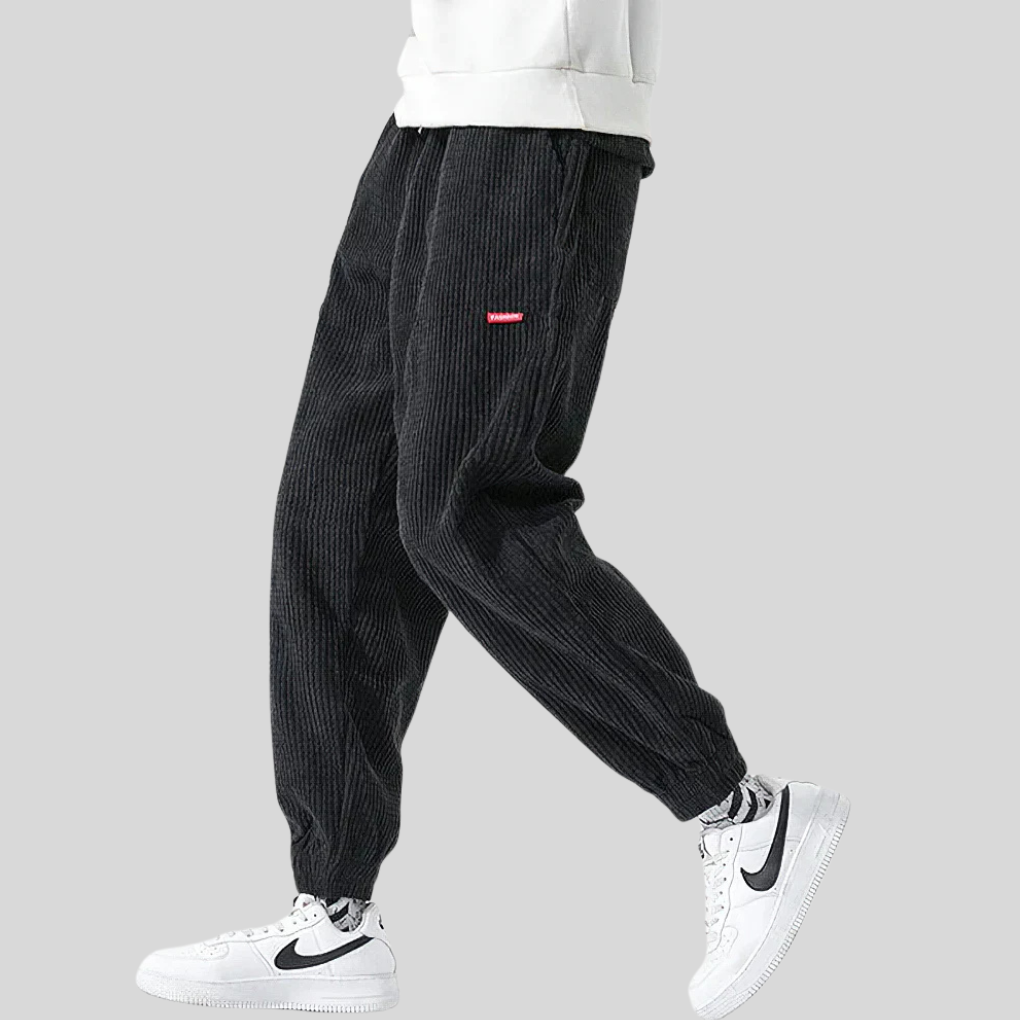 Heren joggingbroek met brede koorden – Relaxte, alledaagse stijl